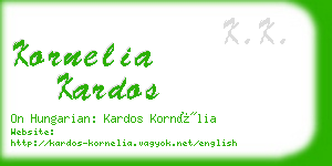 kornelia kardos business card